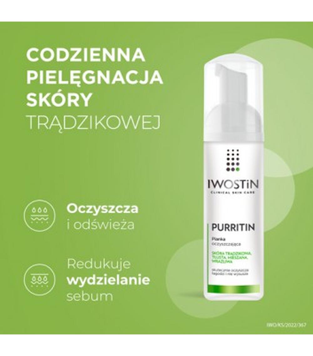 iwostin purritin pianka do mycia twarzy 165ml