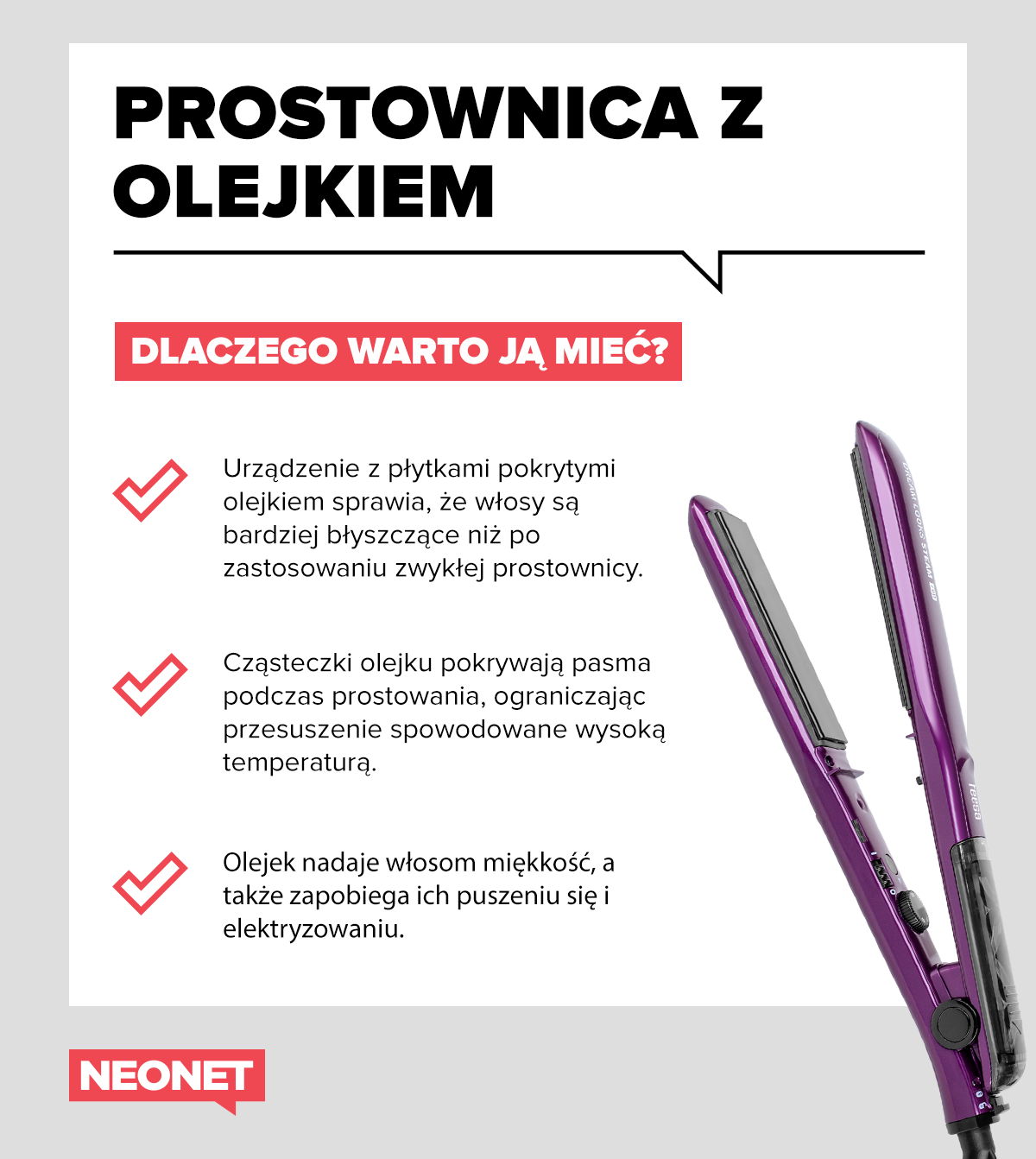 jak uzyskać olejek przy pomocy prostownicy do włosów