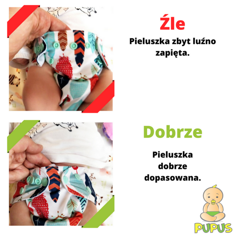 jak wyglada prawidlowo założony pampers