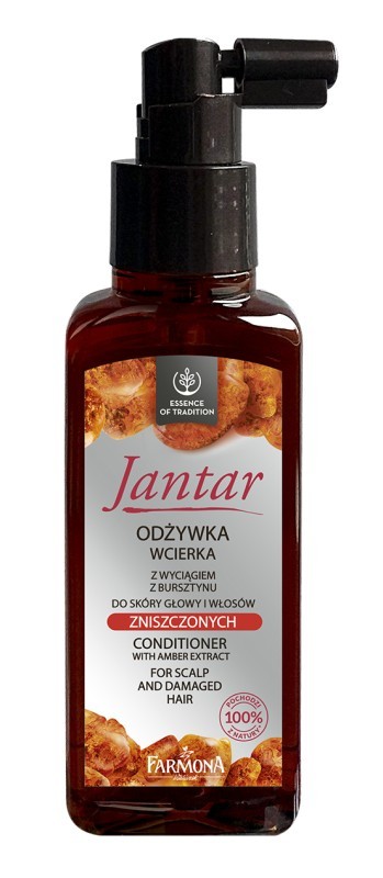 jantar jantar odżywka-wcierka z wyciągiem z bursztynu do włosów zniszczonych