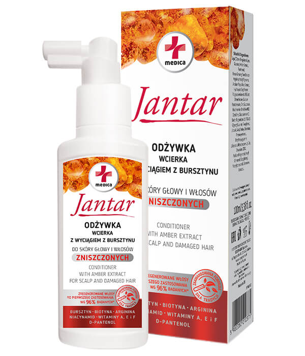 jantar odżywka do włosów zniszczonych spray 100 ml