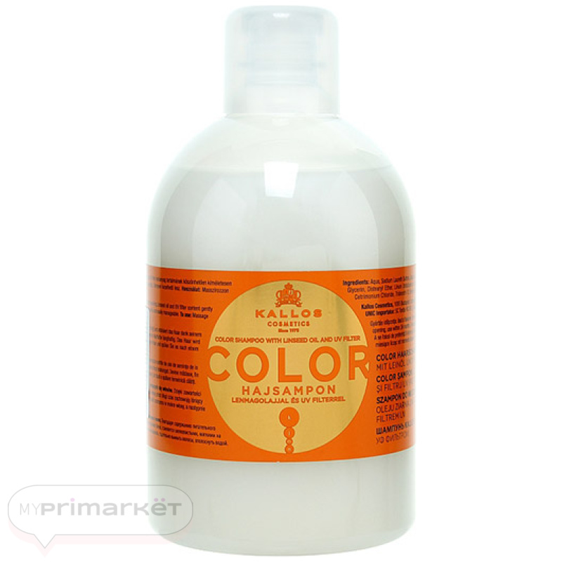 kallos color szampon do włosów farbowanych 1000ml