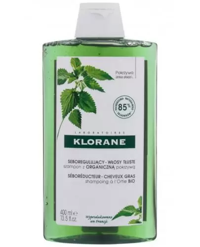 klorane pokrzywa szampon włosy tłuste