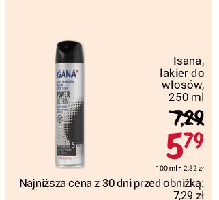 lakier do włosów isana rossmann power extreme