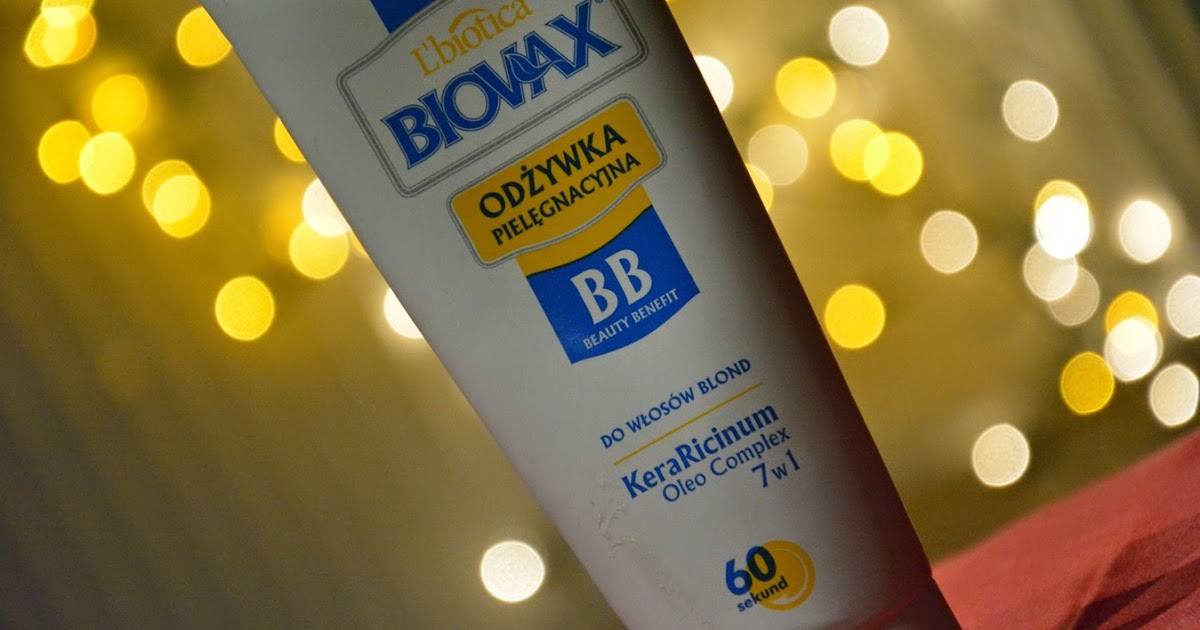 lbiotica biovax bb beauty benefit odżywka do włosów blond