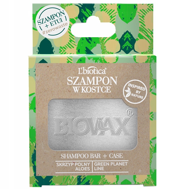 lbiotica biovax szampon w kostce skrzyp polny i aloes 82g