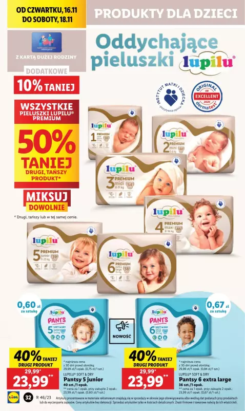 lidl pieluchy pampers 29 99