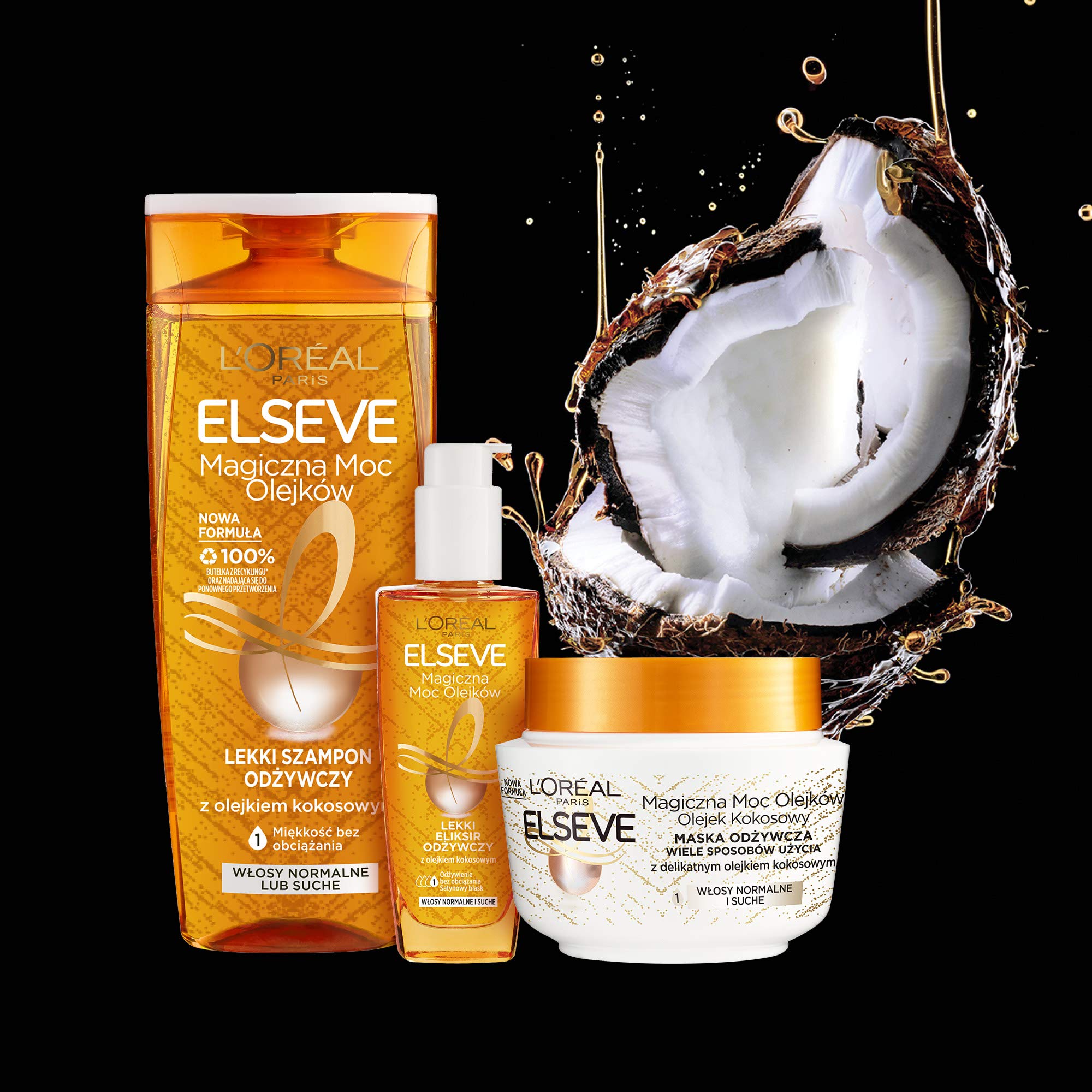 loreal elseve magiczna moc olejkow szampon