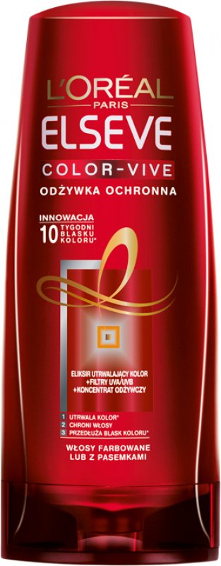 loréal paris elseve color-vive ochronna odżywka do włosów