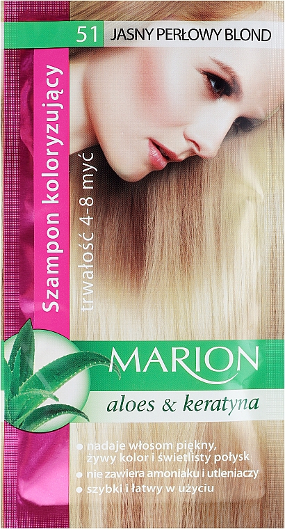 marion szampon koloryzujący jasny perłowy blond 5