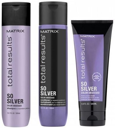 matrix color obsessed silver szampon do siwych włosów opinie