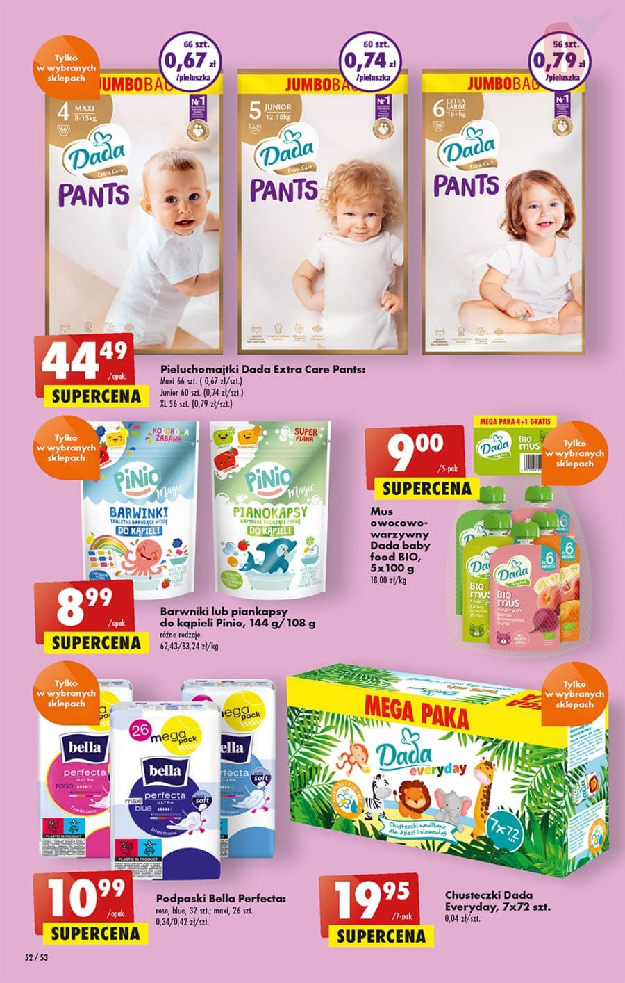 mega paka pampers biedronka