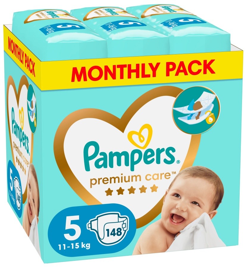 monthly paka pampers size 5