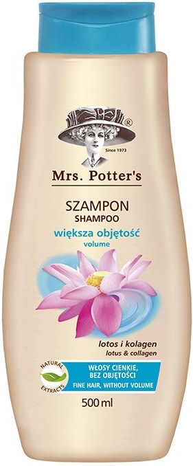 mrs potters szampon włosy cienkie większa objętość