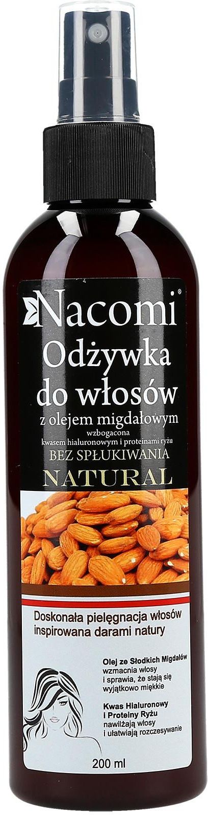 nacomi odżywka do włosów z olejem ze słodkich migdałów