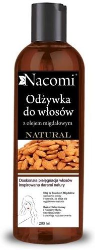 nacomi odżywka nawilżająca do włosów z olejkiem migdałowym