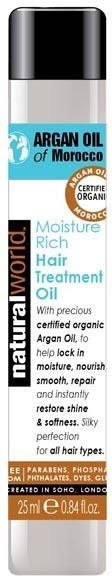 natural world argan oil olejek do włosów 25 ml