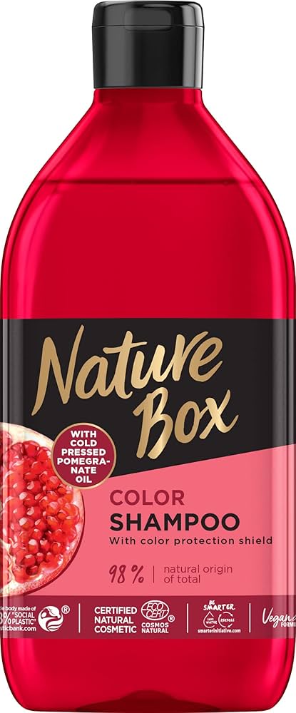 nature box pomegranate oil szampon do włosów chroniący kolor