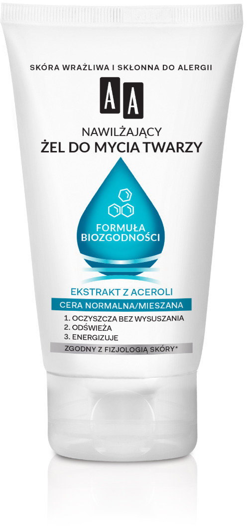 nawilżające żele do mycia twarzy