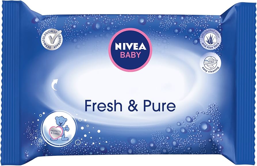 nivea baby chusteczki nawilżane fresh & pure 6