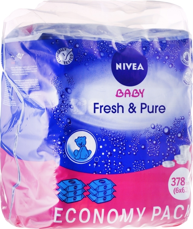 nivea baby chusteczki nawilżane fresh & pure 6