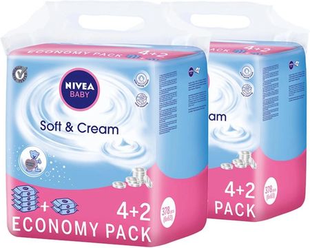 nivea baby chusteczki nawilżane soft & cream