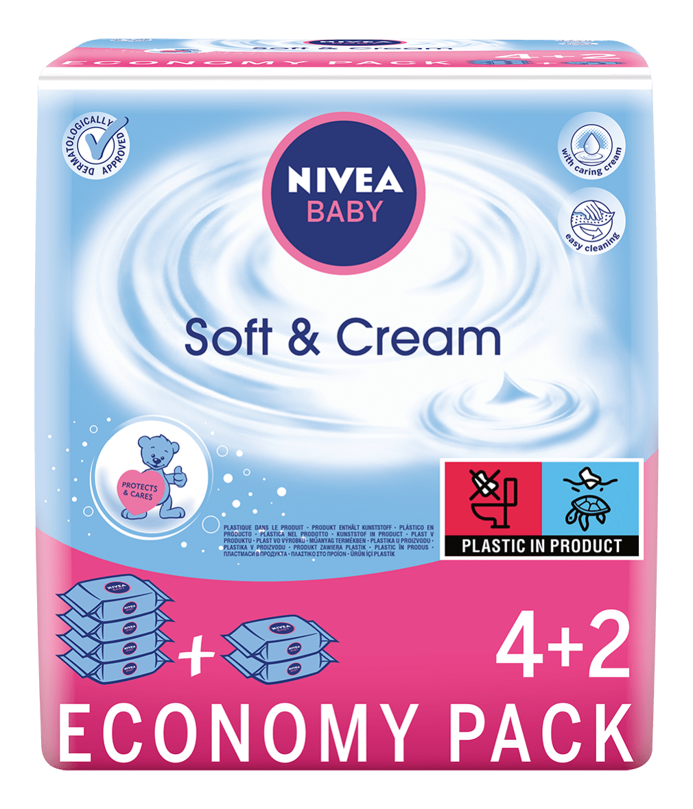 nivea baby chusteczki nawilżane soft & creme