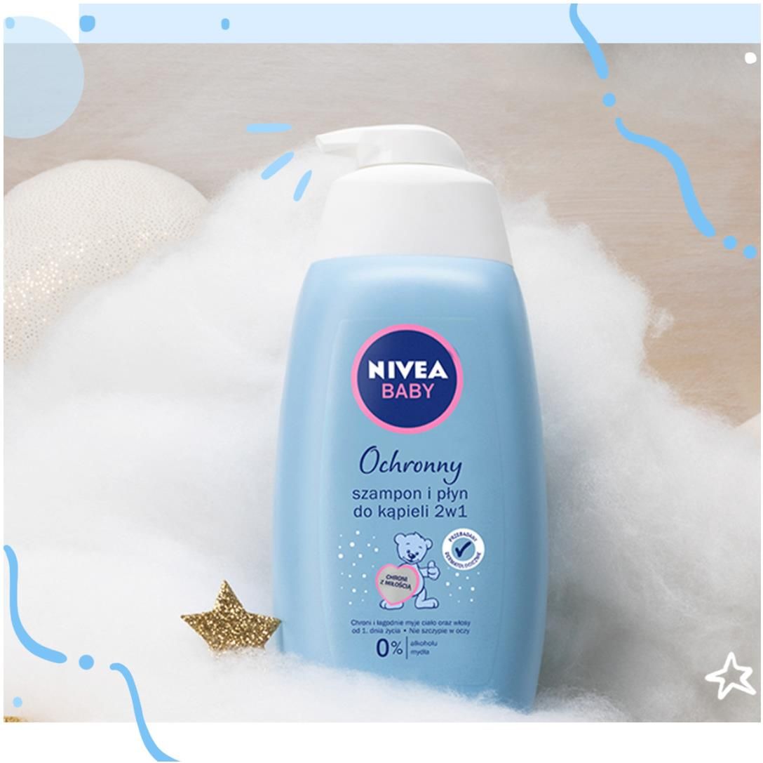 nivea baby ochronny szampon i płyn do kąpieli 2w1 wizaż