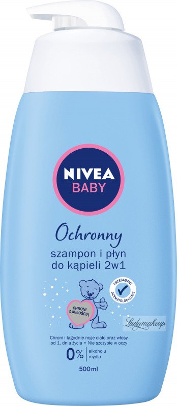 nivea baby szampon i płyn do kąpieli 2w1 500ml gratis