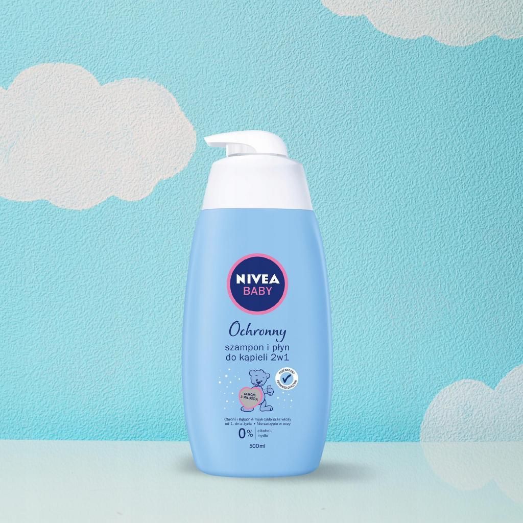 nivea baby szampon i płyn do kąpieli 2w1 500ml