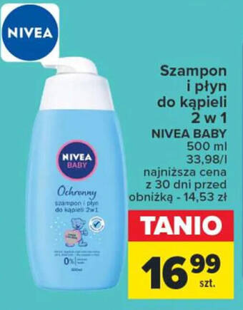 nivea baby szampon i płyn do kąpieli 2w1 biedronka