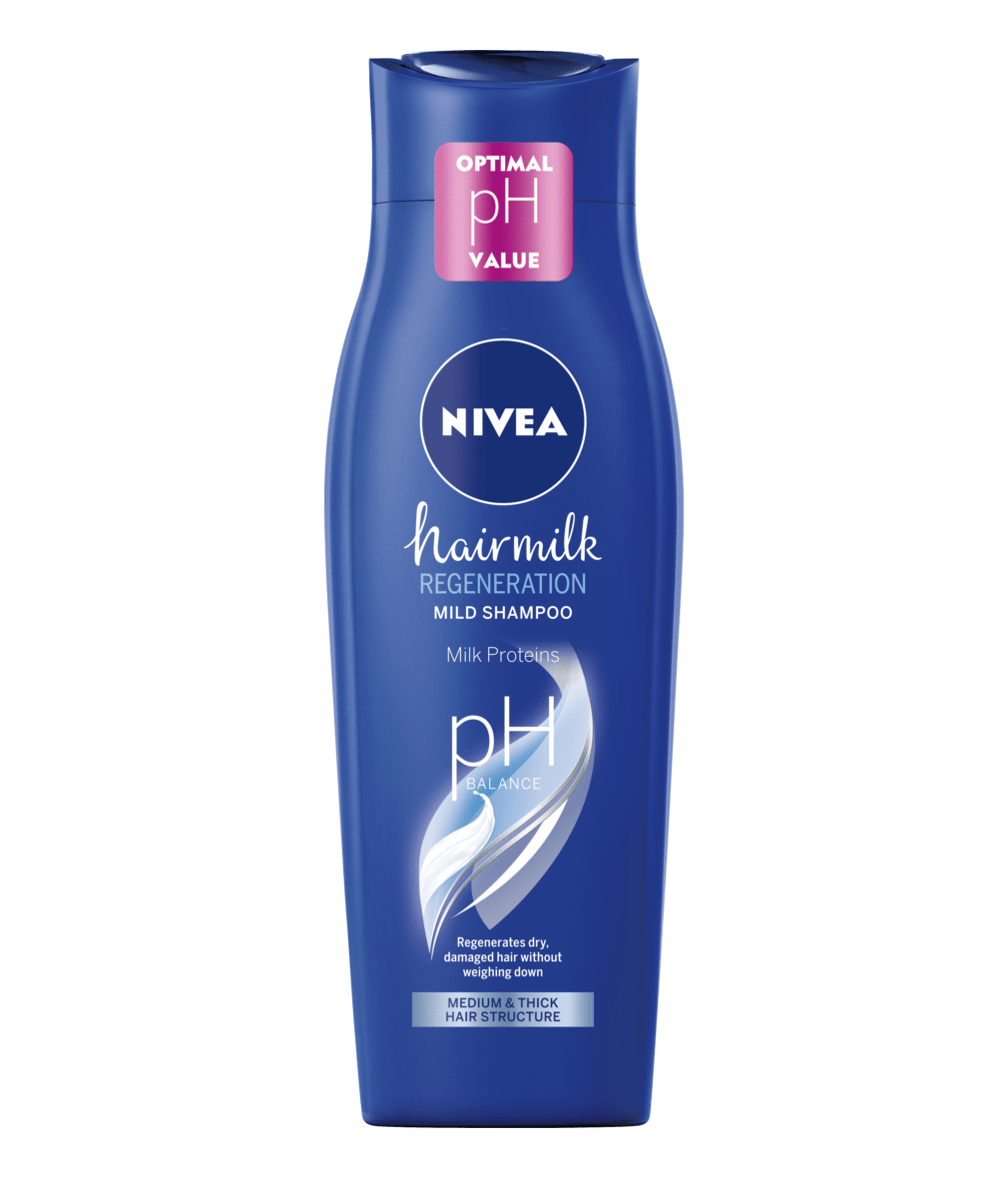 nivea hair milk szampon do grubych włosów