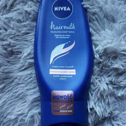 nivea hairmilk mleczna odżywka pielęgnująca do włosów o strukturze cienkiej