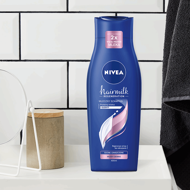 nivea szampon protiny mleka