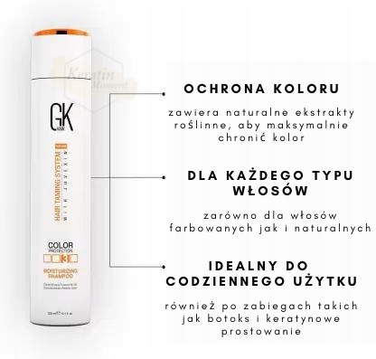 odżywka i szapmon do włosów global keratin