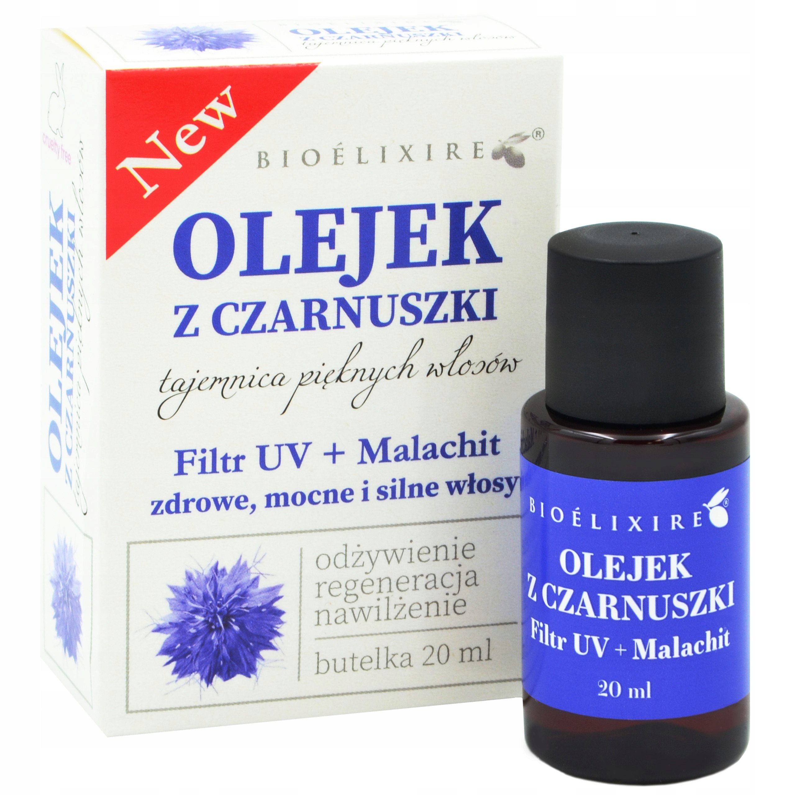 olejek do włosów z czarnuszką bioelixires