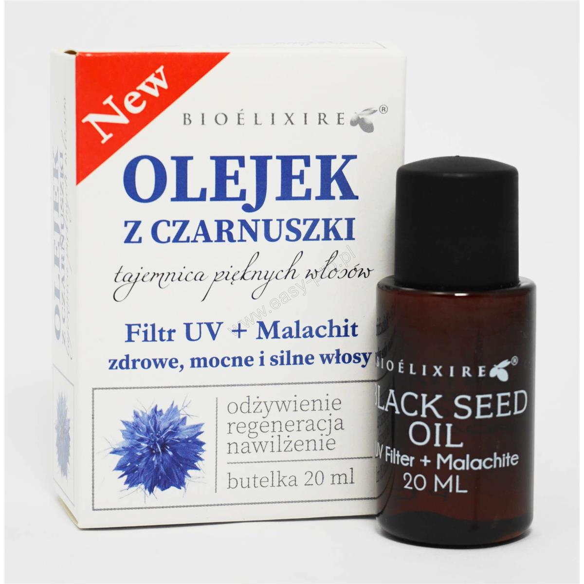 olejek do włosów z czarnuszki bioelixire