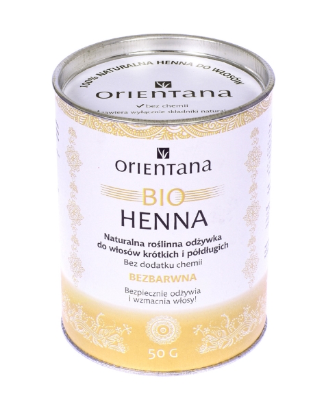 orientana bio henna odżywka do włosów bezbarwna