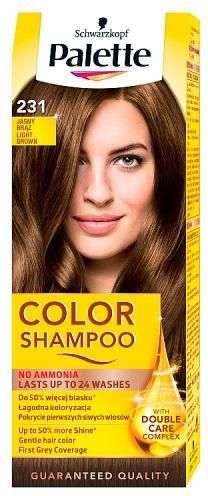 palette color shampoo szampon koloryzujący 231 jasny brąz