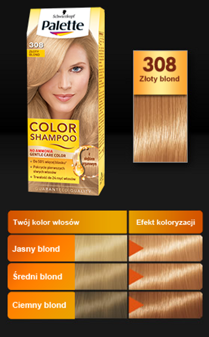 palette color shampoo szampon koloryzujący 315 perłowy blond