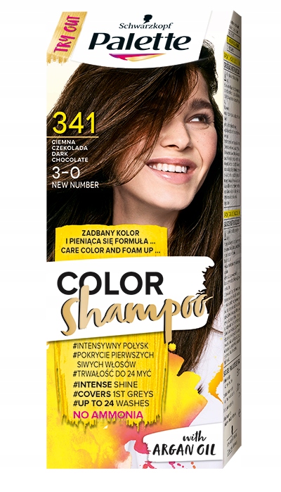 palette color shampoo szampon koloryzujący ciemna czekolada