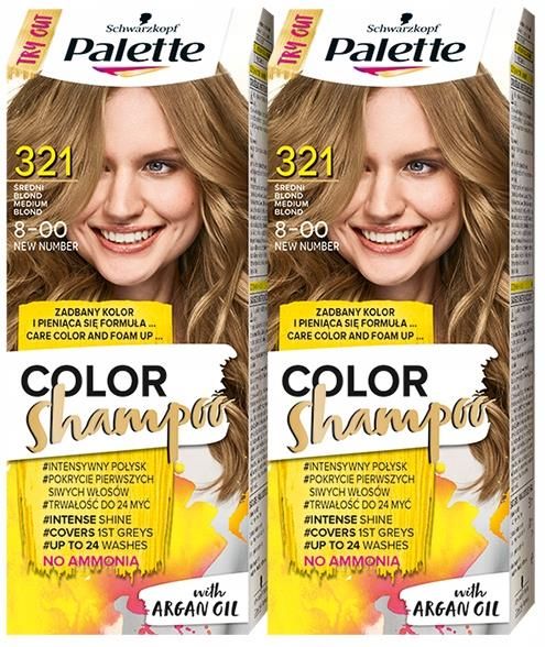 palette szampon koloryzujący średni blond 321