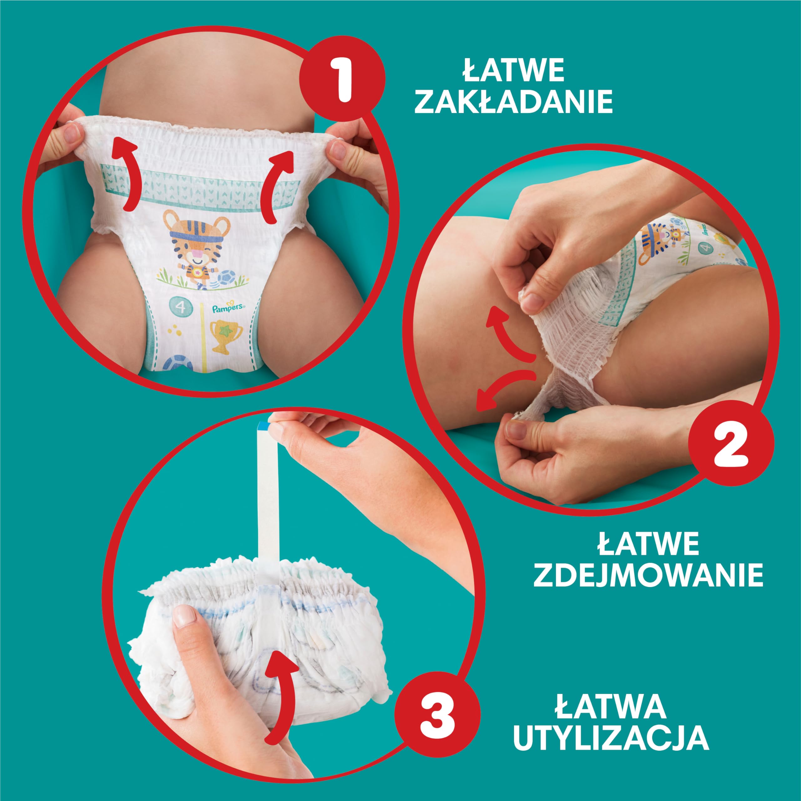 pampers 1 zakładanie