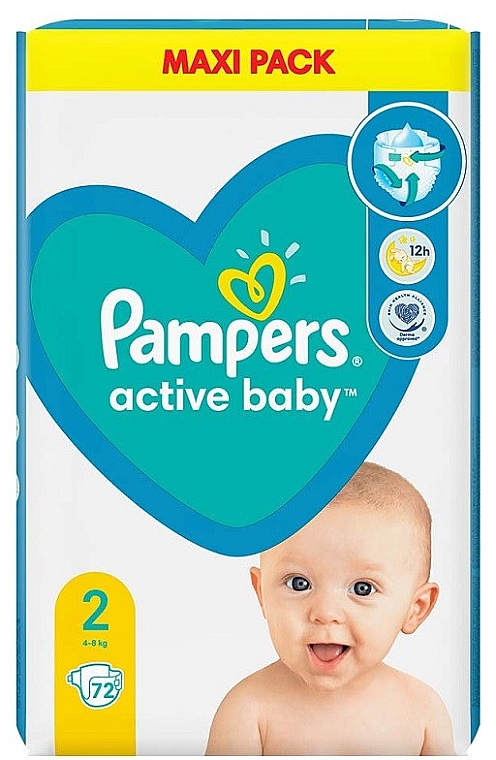 pampers 2 74 szt active baby 2