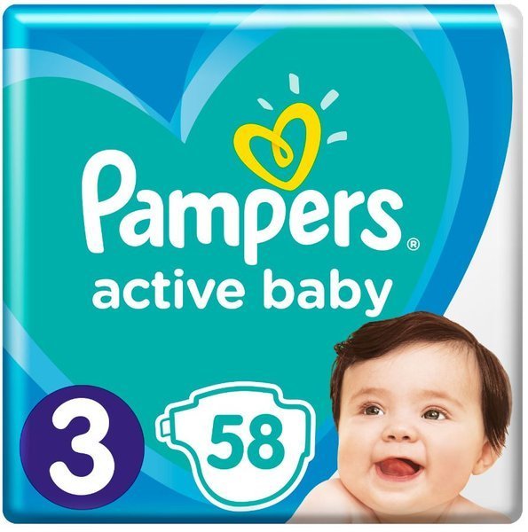 pampers 3 58 sztuk