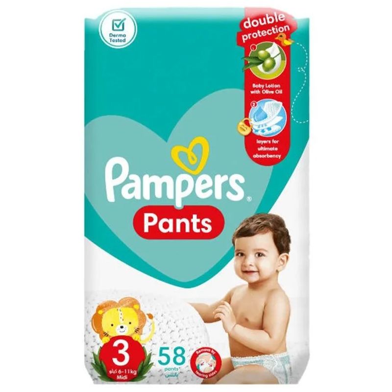 pampers 3 58 sztuk