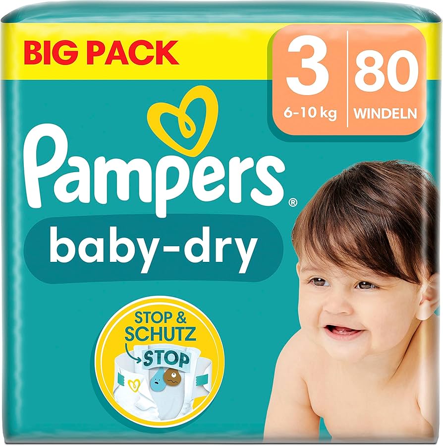 pampers 3 babydry 68