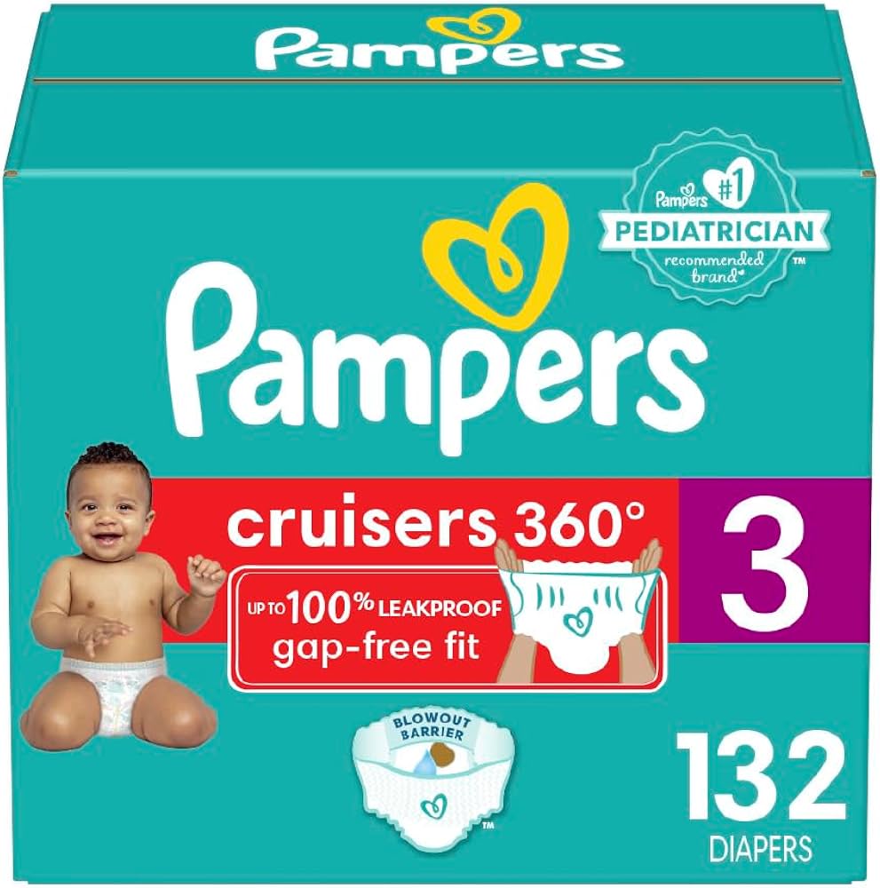 pampers 3 new baby dry 132