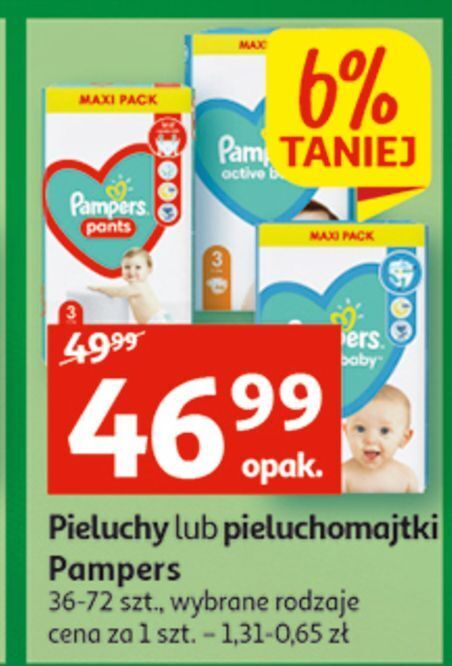 pampers 3 pieluchy promocja auchan