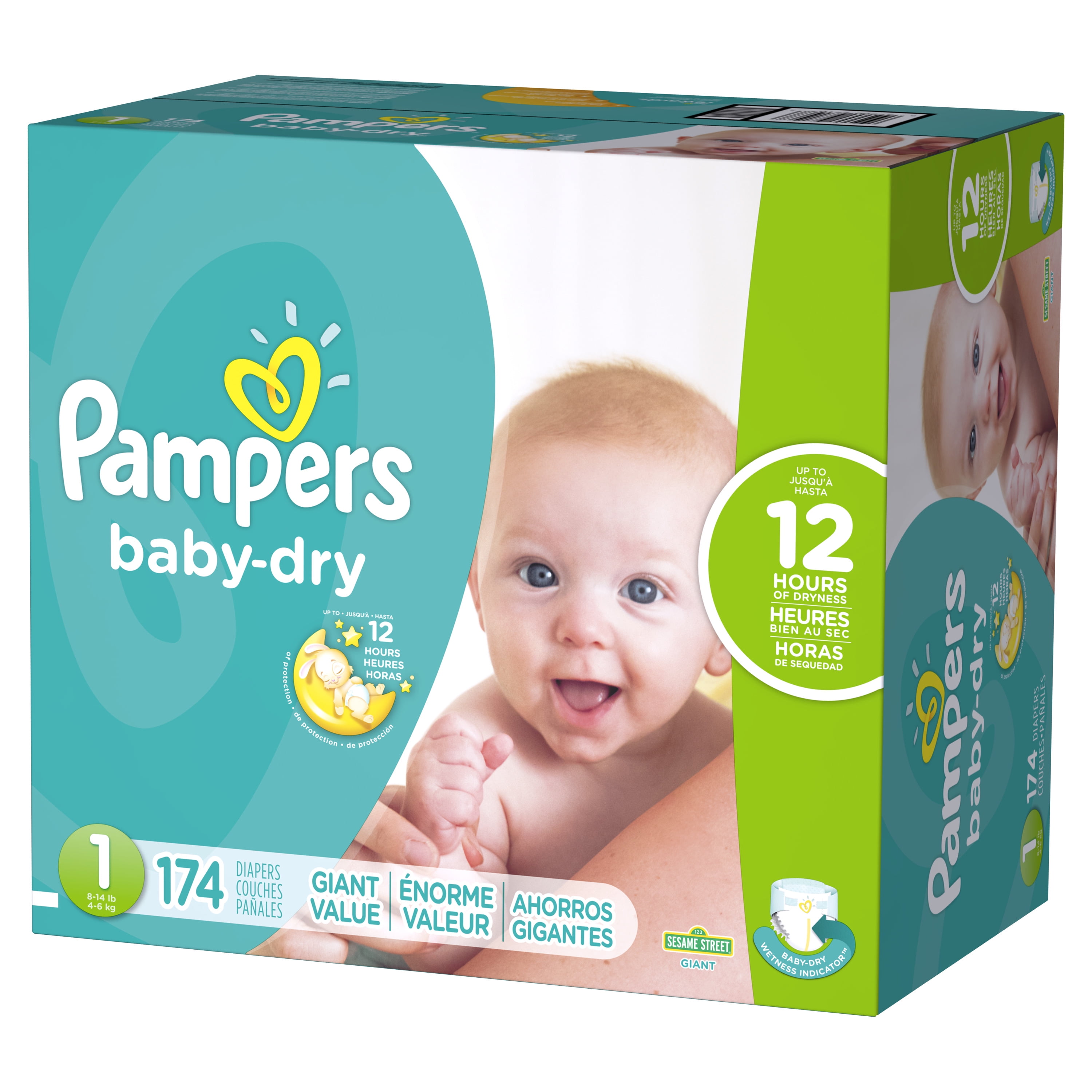 pampers 4 174 pieces